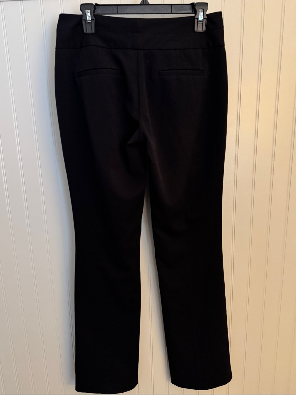 Black Straight Leg Pants Size 3/4 Long
